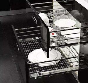 橱柜拉篮滑轨安装视频